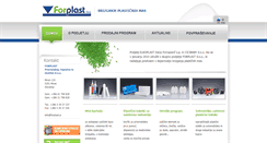 Desktop Screenshot of forplast.si